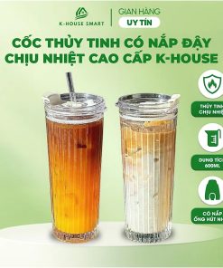 Cốc thuỷ tinh sọc dọc thẳng cao cấp K- House Smart
