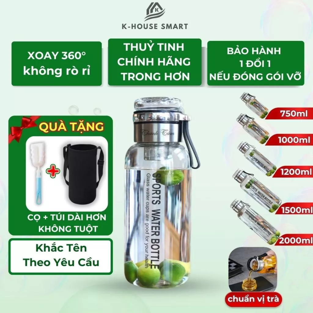 Bình trà thuỷ tinh