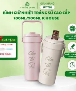 Bình giữ nhiệt tráng men sứ K HOUSE SMART
